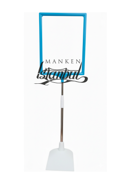 Mavi Beyaz Renk A4 Ayaklı Etiketlik Fiyat Etiketi Sepet Etiketi