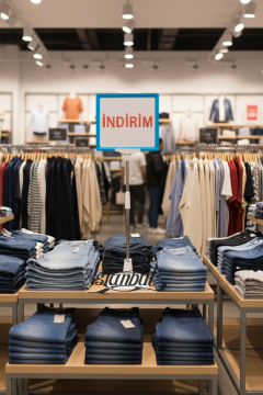 Mavi Beyaz Renk A4 Ayaklı Etiketlik Fiyat Etiketi