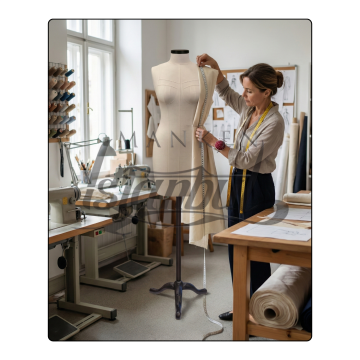 Döküm Ayaklı Fransız Göğüs Kuplu Profesyonel Prova Mankeni