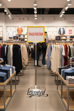 Sarı Beyaz Renk A4 Ayaklı Etiketlik Fiyat Etiketi Sepet Etiketi