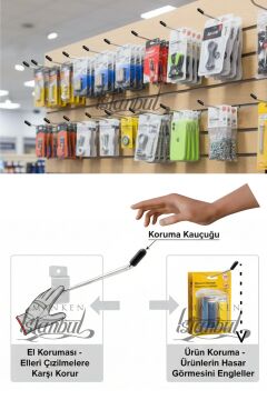 Özel Üretim Koruma Kauçuk Galvaniz Kanallı Pano Kancası