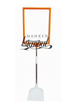 Turuncu Beyaz Renk A4 Ayaklı Etiketlik Fiyat Etiketi Sepet Etiketi