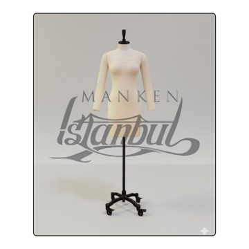 Tekerlekli Ayak Bayan profesyonel kollu terzi mankeni, prova mankeni