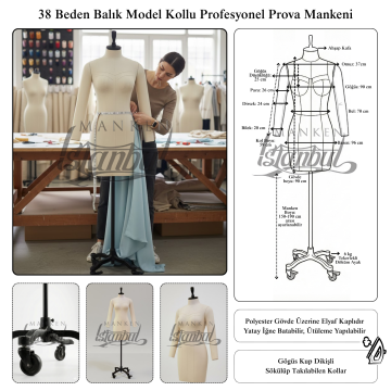 Tekerlekli Ayak Bayan profesyonel kollu terzi mankeni, prova mankeni