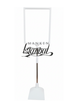 Beyaz A5 Ayaklı Etiketlik Fiyat Etiketi Sepet Etiketi