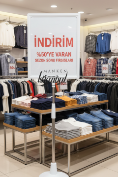 Beyaz A5 Ayaklı Etiketlik Fiyat Etiketi Sepet Etiketi