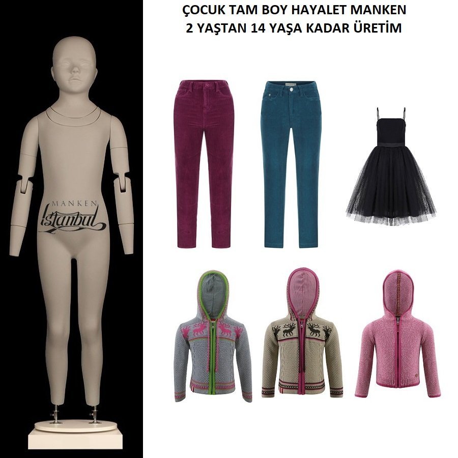 Tam Boy Çocuk Hayalet Manken Kiralama Hizmeti