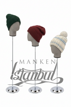 Delüks Yükseklik Ayarlanabilir Kumaş Kafa Mankeni