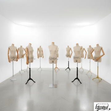 Ahşap Kollu 36/38/40/42/44/46 Beden Terzi Mankeni Vitrin Mankeni