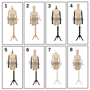 Ahşap Kollu 36/38/40/42/44/46 Beden Terzi Mankeni Vitrin Mankeni