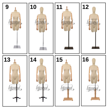 Ahşap Kollu 36 İle 46 Beden Terzi Mankeni Vitrin Mankeni