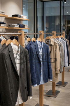 10 Adet Delüks 44 CM Masif Ahşap Ceket Askısı Elbise Askısı Takım Askısı