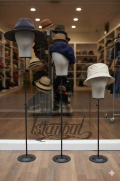 Delüks Yükseklik Ayarlanabilir Kumaş Kafa Mankeni