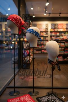 Delüks Yükseklik Ayarlanabilir Kumaş Kafa Mankeni