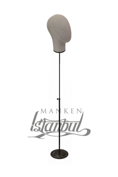 Delüks Yükseklik Ayarlanabilir Kumaş Kafa Mankeni