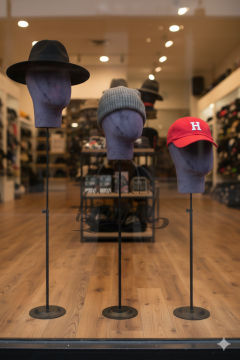 Delüks Yükseklik Ayarlanabilir Kumaş Kafa Mankeni