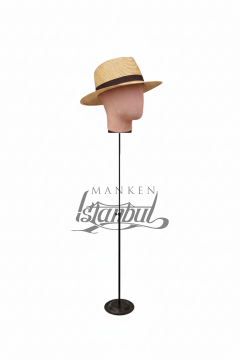 Delüks Yükseklik Ayarlanabilir Kumaş Kafa Mankeni