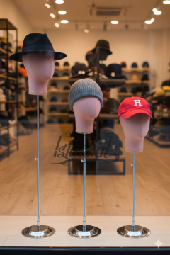 Delüks Yükseklik Ayarlanabilir Kumaş Kafa Mankeni