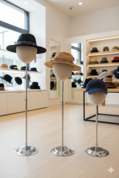 Delüks Yükseklik Ayarlanabilir Kumaş Kafa Mankeni