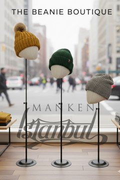 Delüks Yükseklik Ayarlanabilir Kumaş Kafa Mankeni