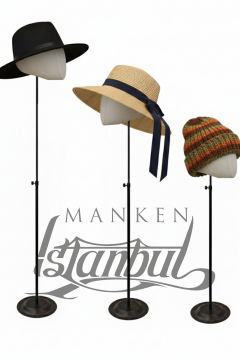 Delüks Yükseklik Ayarlanabilir Kumaş Kafa Mankeni