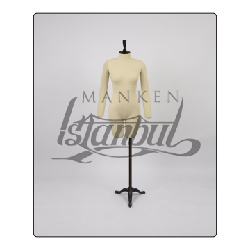 Döküm ayaklı Bayan profesyonel kollu prova mankeni