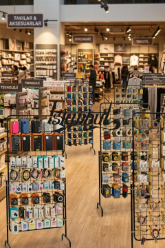 90 x 190 Cm Tel Pano Standı - 50 Adet Gold Askı Çubuklu Kauçuklu Tel Pano Kancalı Ürün Standı