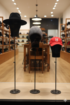 Delüks Yükseklik Ayarlanabilir Kumaş Kafa Mankeni