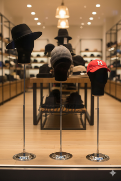 Delüks Yükseklik Ayarlanabilir Kumaş Kafa Mankeni