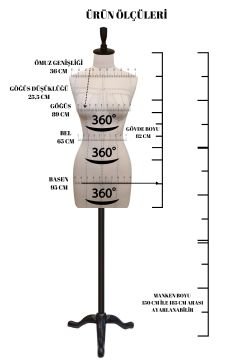 Profesyonel Balık 38 Beden İğne Batabilen Terzi Mankeni Prova Mankeni