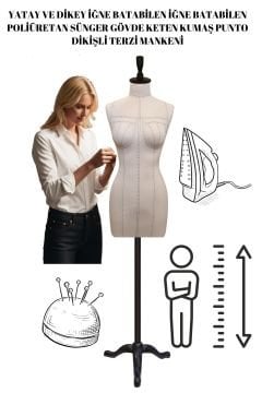 Profesyonel Balık 38 Süngerli Terzi Mankeni Prova Mankeni