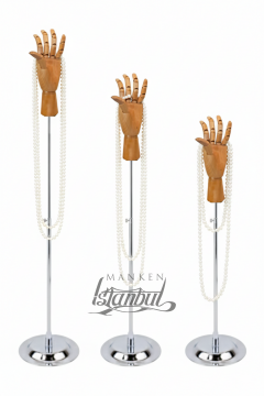 Yükseklik Ayarlanabilir Ahşap El Mankeni Şık tasarımıyla Estetik Dikkat Çeker