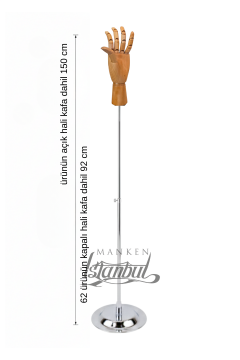 Yükseklik Ayarlanabilir Ahşap El Mankeni Şık tasarımıyla Estetik Dikkat Çeker