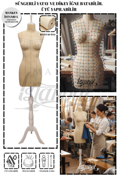 Profesyonel Balık 38 Süngerli Terzi Mankeni Prova Mankeni