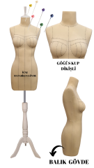 Profesyonel Balık 38 Beden İğne Batabilen Terzi Mankeni Prova Mankeni