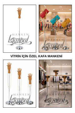 Yükseklik Ayarlanabilir Ahşap El Mankeni Şık tasarımıyla Estetik Dikkat Çeker