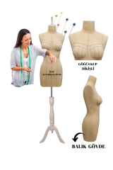 Profesyonel Balık 38 Süngerli Terzi Mankeni Prova Mankeni