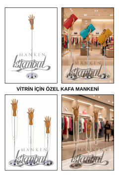 Yükseklik Ayarlanabilir Ahşap El Mankeni Şık tasarımıyla Estetik Dikkat Çeker