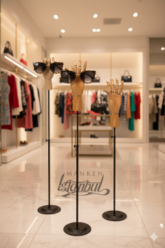 Yükseklik Ayarlanabilir Ahşap El Mankeni Şık tasarımıyla Estetik Dikkat Çeker