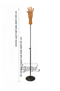 Yükseklik Ayarlanabilir Ahşap El Mankeni Şık tasarımıyla Estetik Dikkat Çeker
