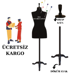 Döküm Ayaklı Sünger İğne Batabilen Terzi Mankeni Prova Mankeni