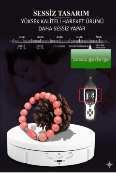 14.6 Çap  8 Kg Taşıma Kapasitesi Hız Ayarlı Döner Platform