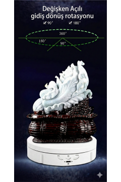 14.6 Çap  8 Kg Taşıma Kapasitesi Hız Ayarlı Döner Platform