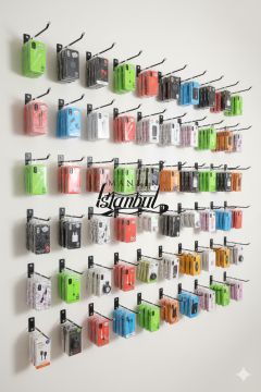 Duvara Monte Siyah Metal Kanca-5 mm Kalınlık