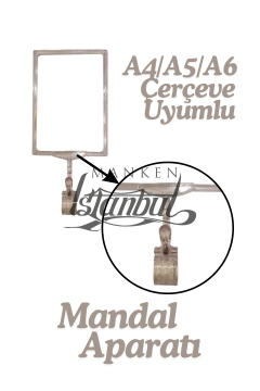 10 Adet Fiyat Etiketi Mandal Aparatı (ÇERÇEVESİZ) ŞEFFAF