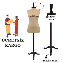 Döküm Ayaklı Sünger İğne Batabilen Terzi Mankeni Prova Mankeni