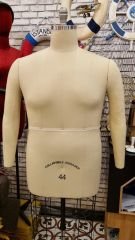 56 Beden Erkek Yarım Vücut Profesyonel Prova Mankeni