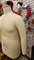 56 Beden Erkek Yarım Vücut Profesyonel Prova Mankeni