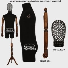 Pantolon Giyebilen Erkek Terzi Vitrin Mankeni Vitrin Mankeni