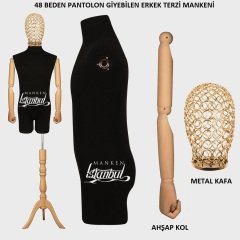 Pantolon Giyebilen Erkek Terzi Vitrin Mankeni Vitrin Mankeni